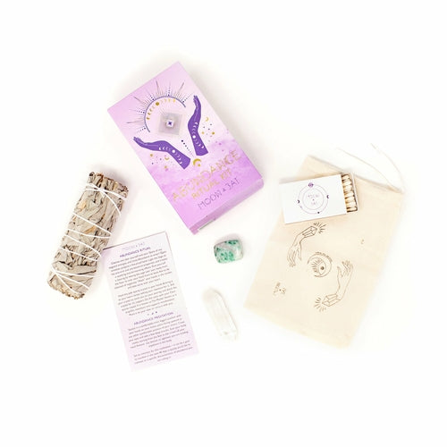 Abundance Activation  Ritual Kit - Jade and Clear Quartz Crystal